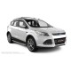 Пороги алюминиевые с нержавеющей площадкой для Ford Kuga 2008-2013