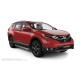 Пороги с площадкой нержавеющий лист с проступью для Honda CR-V 2017-2024