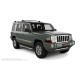 Пороги алюминиевые с нержавеющей площадкой для Jeep Commander 2005-2010