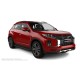 Пороги алюминиевые чёрные для Mitsubishi ASX 2013-2016