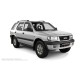 Пороги алюминиевые чёрные для Opel Frontera B 1998-2003