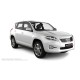 Пороги алюминиевые чёрные для Toyota RAV4 2006-2009