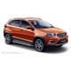 Пороги с площадкой алюминиевый лист для Chery Tiggo 2 2017-2020