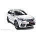 Пороги алюминиевые с нержавеющей площадкой для Chery Tiggo 3 2014-2020