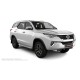 Пороги алюминиевые с нержавеющей площадкой для Toyota Fortuner 2020-2024