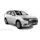 Пороги алюминиевые ОЕМ BMW-стиль для Mitsubishi Outlander 2015-2018