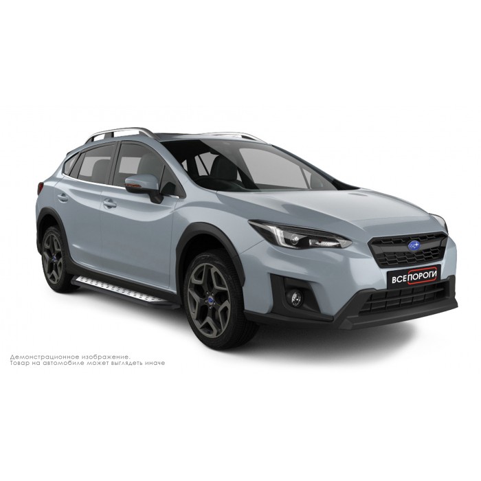 Пороги алюминиевые ОЕМ BMW-стиль для Subaru XV 2011-2017