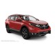 Пороги алюминиевые в полоску для Honda CR-V 2017-2024