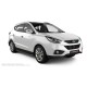 Пороги алюминиевые в полоску для Hyundai ix35 2010-2015
