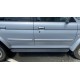 Пороги алюминиевые в полоску для Mitsubishi Pajero Sport 1998-2007