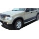 Пороги с площадкой чёрный алюминиевый лист для Ford Escape 2007-2012