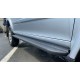 Пороги алюминиевые в полоску для Mitsubishi Pajero Sport 1998-2007