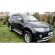 Пороги с площадкой алюминиевый лист для Mitsubishi Pajero Sport 2008-2016