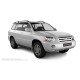 Пороги алюминиевые чёрные для Toyota Highlander 2001-2007