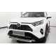 Пороги с площадкой алюминиевый лист для Toyota RAV4 2019-2024