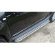 Пороги с площадкой алюминиевый лист для Renault Duster 2011-2015