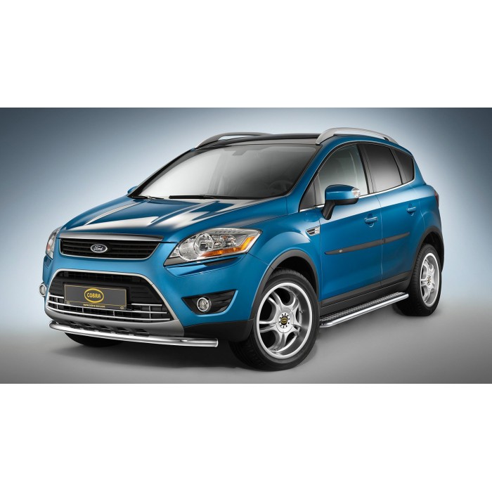 Пороги с площадкой алюминиевый лист для Ford Kuga 2008-2013