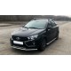 Пороги с площадкой чёрный алюминиевый лист для Lada Vesta SW Cross 2017-2024