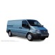 Пороги с площадкой нержавеющий лист с проступью для Ford Transit 2006-2014