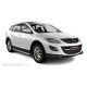 Пороги алюминиевые с нержавеющей площадкой для Mazda CX-9 2007-2016