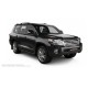 Пороги алюминиевые чёрные для Toyota Land Cruiser 200 Executive Lounge 2020+