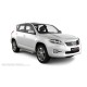 Пороги с площадкой нержавеющий лист с проступью для Toyota RAV4 2010-2013