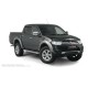 Пороги алюминиевые с нержавеющей площадкой для Mitsubishi L200 2014-2015