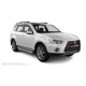 Пороги алюминиевые с нержавеющей площадкой для Mitsubishi Outlander XL 2010-2012