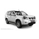 Пороги алюминиевые с нержавеющей площадкой для Nissan X-Trail T31 2011-2015