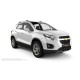Пороги алюминиевые в полоску для Chevrolet Tracker 2013-2015