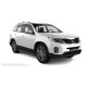 Пороги алюминиевые в полоску для Kia Sorento 2012-2020