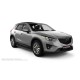 Пороги алюминиевые в полоску для Mazda CX-5 2011-2015