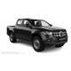 Пороги алюминиевые в полоску для Mercedes X-Class 2018-2020