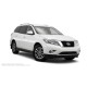Пороги алюминиевые в полоску для Nissan Pathfinder R52 2014-2020