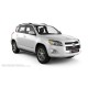 Пороги алюминиевые в полоску для Toyota RAV4 2010-2013
