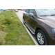 Пороги с площадкой чёрный алюминиевый лист для Volkswagen Touareg 2010-2014