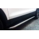 Пороги с площадкой чёрный алюминиевый лист для Ford Kuga 2011-2016