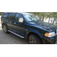 Пороги с площадкой алюминиевый лист для Mitsubishi Pajero Sport 1998-2007