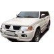 Пороги с площадкой алюминиевый лист для Mitsubishi Pajero Sport 1998-2007