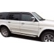 Пороги с площадкой алюминиевый лист для Mitsubishi Pajero Sport 1998-2007