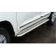 Пороги с площадкой алюминиевый лист для Toyota Land Cruiser 200 TRD 2019