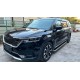 Пороги с площадкой чёрный алюминиевый лист для Kia Carnival 2020-2024