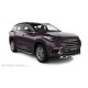 Пороги с площадкой чёрный алюминиевый лист для Exeed TXL 2020-2021