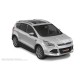 Пороги алюминиевые чёрные для Ford Kuga 2011-2016