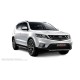 Пороги с площадкой нержавеющий лист с проступью для Geely Emgrand X7 2018-2024