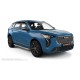 Пороги алюминиевые с нержавеющей площадкой для Haval Jolion 2021-2024