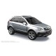 Пороги алюминиевые чёрные для Opel Antara 2006-2010