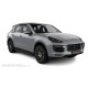 Пороги алюминиевые чёрные для Porsche Cayenne 2010-2018
