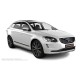 Пороги алюминиевые чёрные для Volvo XC60 2008-2013