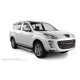 Пороги с площадкой нержавеющий лист с проступью для Peugeot 4007 2007-2013